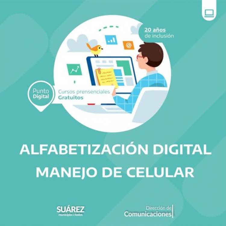 Vuelven los cursos de Alfabetización Digital y Manejo de Celular al Punto Digital