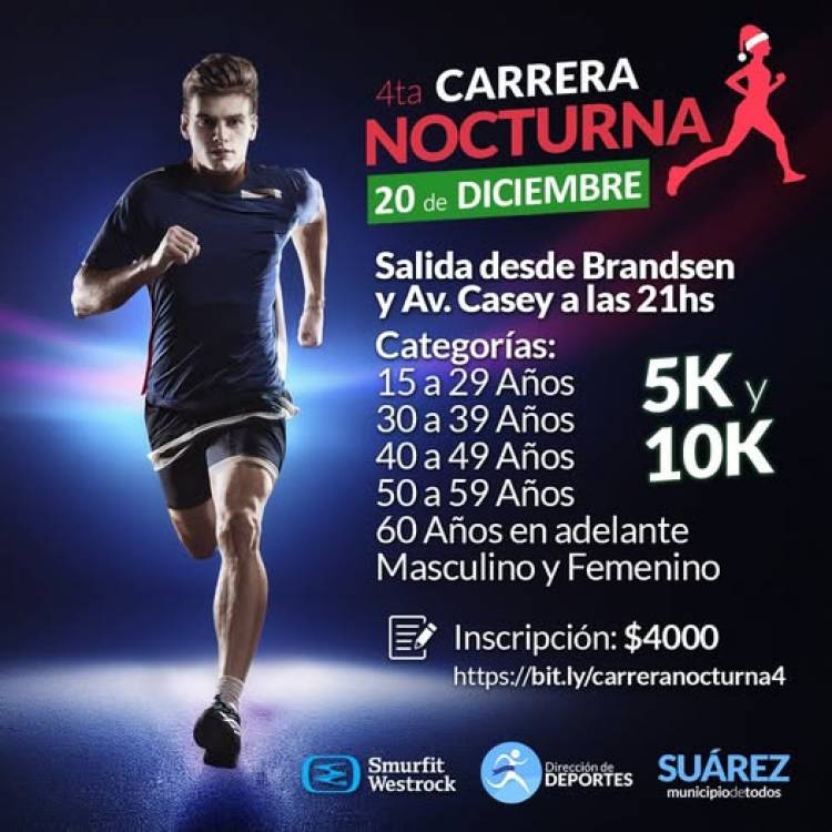 Cuenta regresiva para la 4° Carrera Nocturna: ¡No te quedes afuera!