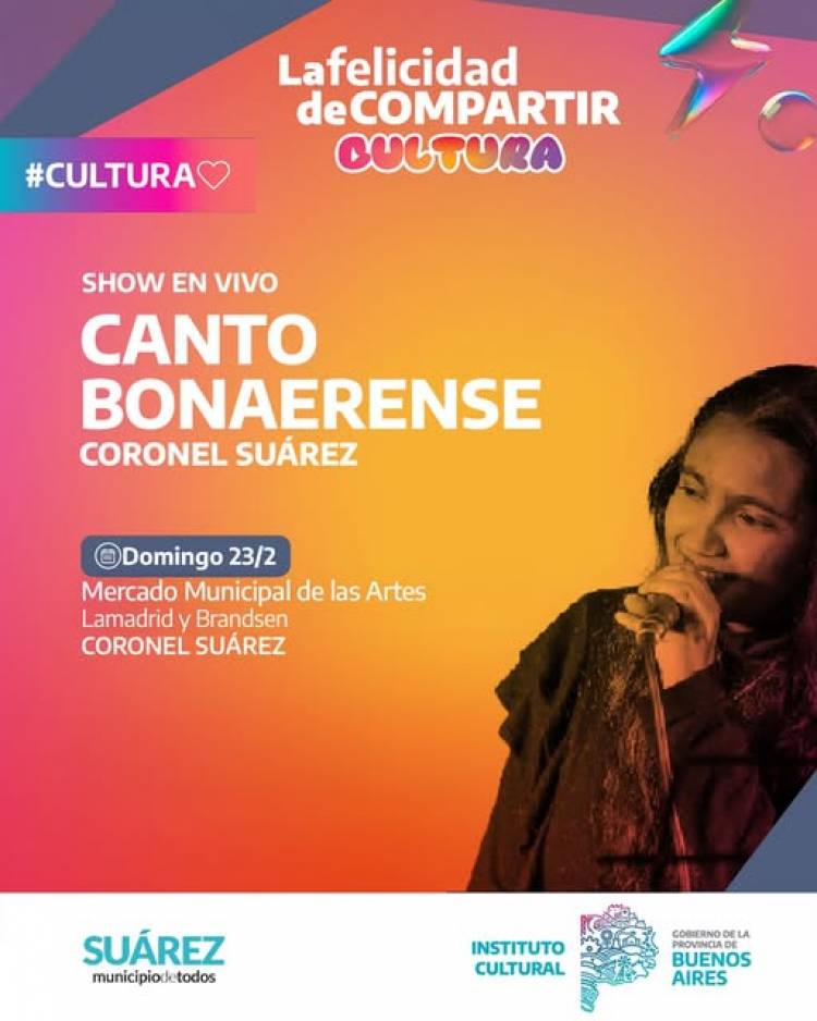 El Programa Canto Bonaerense está en Coronel Suárez