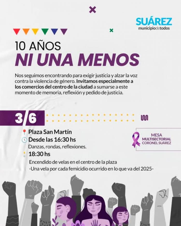 3 de JUNIO | 10 AÑOS del NI UNA MENOS