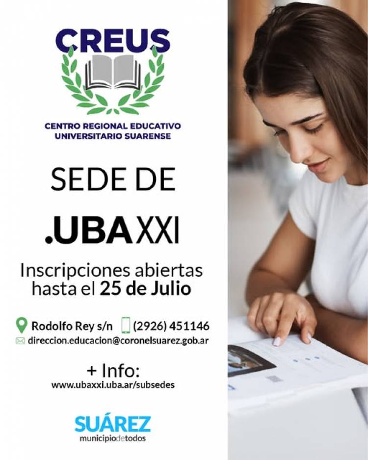 ¡CREUS sede de UBA XXI! ¿Todavía no te inscribiste? 