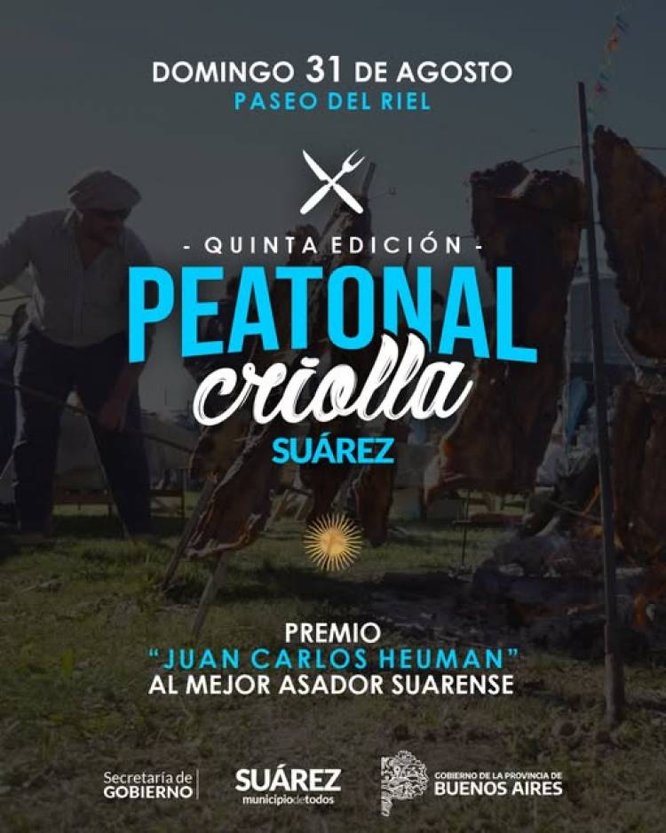 Se viene la 5° edición de la Peatonal Criolla en Coronel Suárez