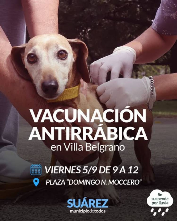Campaña de Vacunación Antirrábica en Villa Belgrano