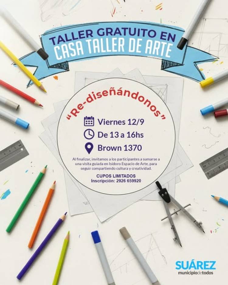 Taller gratuito en Casa Taller de Arte
