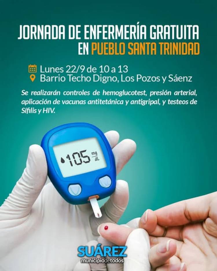Jornada de Enfermería Gratuita en Pueblo Santa Trinidad