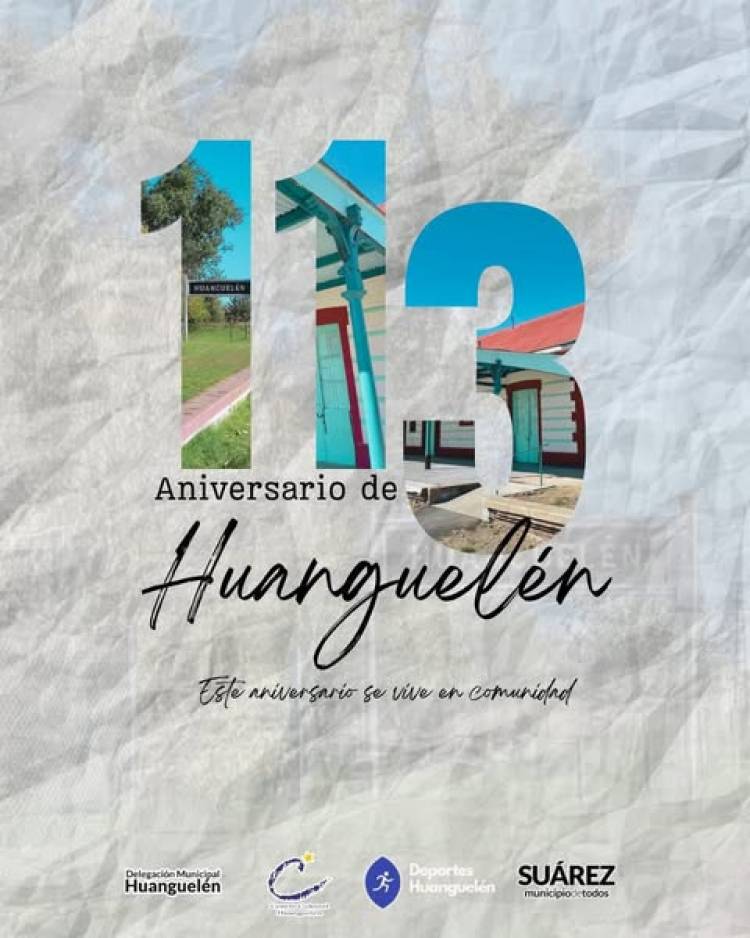 Huanguelén festeja su 113° aniversario