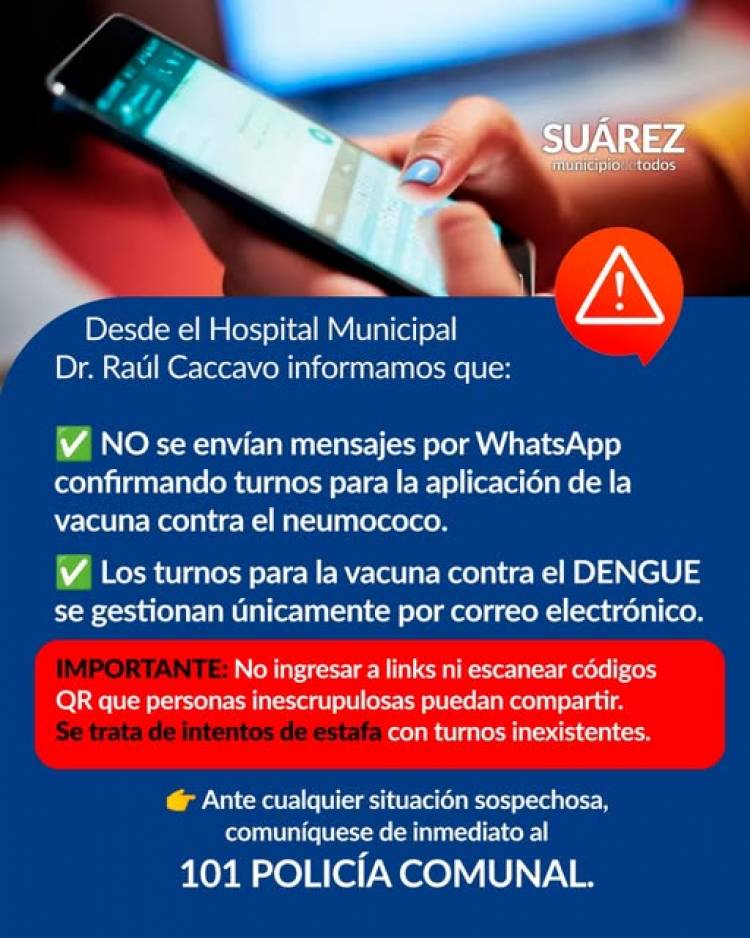 ATENCIÓN VECINOS DE CORONEL SUÁREZ