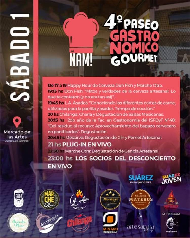 Sábado 1 y Domingo 2: se viene el 4° Paseo Gastronómico Gourmet Ñam