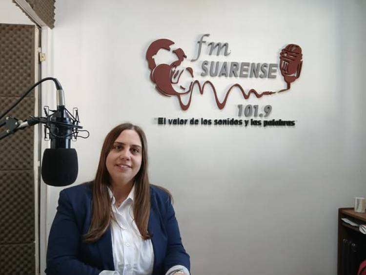 La Dra Carolina Kelher responsable del la Defensoria del Pueblo visitó FM Suarense