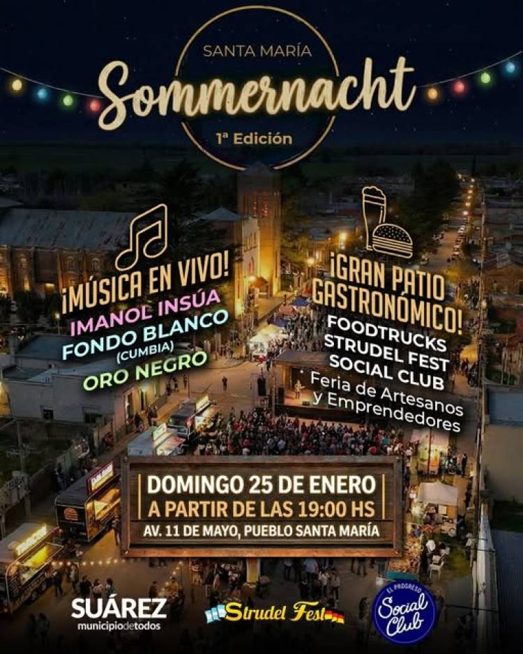 Santa María se prepara para vivir la primera edición de “Sommernacht”