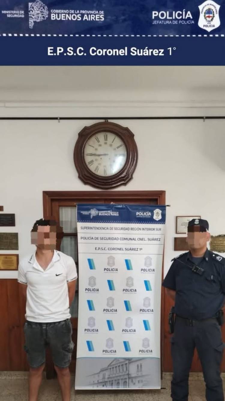 PARTE DE PRENSA POLICIAL: se hizo efectiva una orden de detencion
