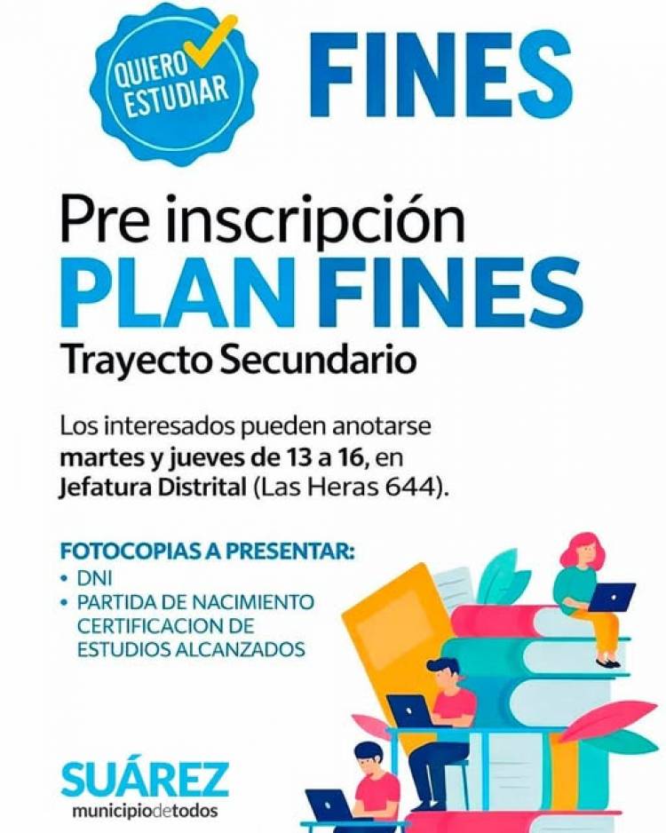 PRE INSCRIPCIÓN A PLAN FINES