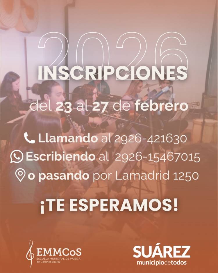 La Escuela Municipal de Música abre las inscripciones para el ciclo 2026