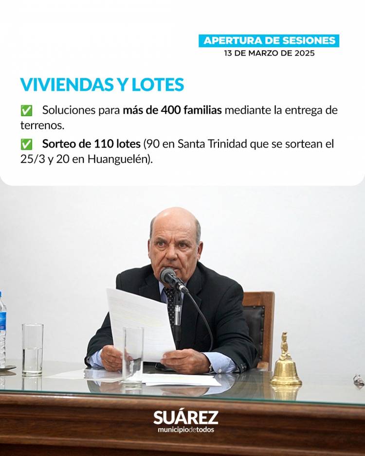 En Suárez no frenamos: aún en tiempos difíciles trabajamos para todos nuestros vecinos