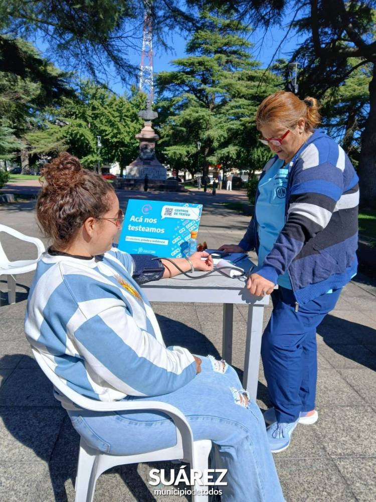 Cuidar la salud también es prevenir: se realizó una jornada gratuita de testeos en Plaza San Martín