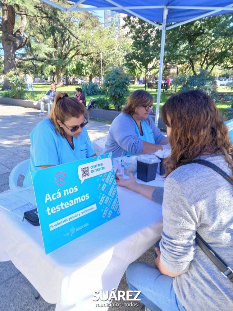 Cuidar la salud también es prevenir: se realizó una jornada gratuita de testeos en Plaza San Martín
