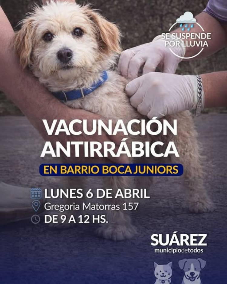 Campaña de Vacunación Antirrábica en Barrio Boca Juniors