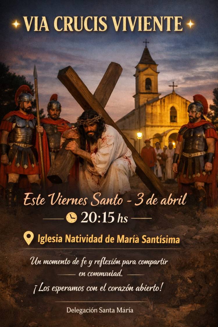 Este Viernes santo: recorrido de la representación de Jesús y los apóstoles en la colonia N3