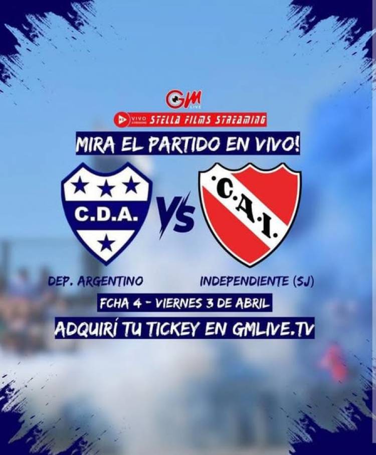 Este viernes juega Deportivo Argentino vs Independiente de San José