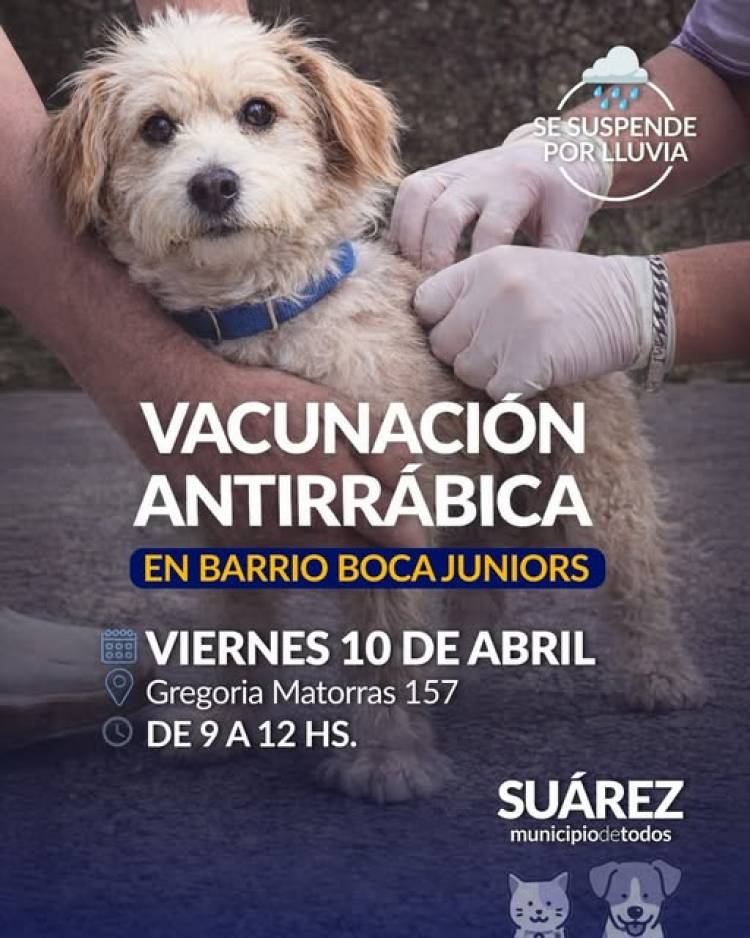 Campaña de Vacunación Antirrábica en Barrio Boca Juniors