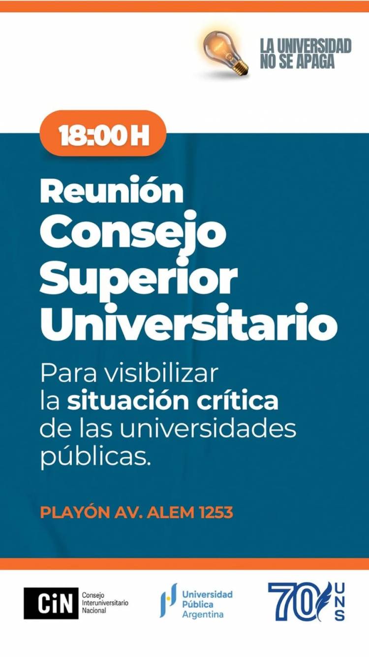 “La Universidad no se apaga”: 24hs para visibilizar la situación crítica de las universidades públicas