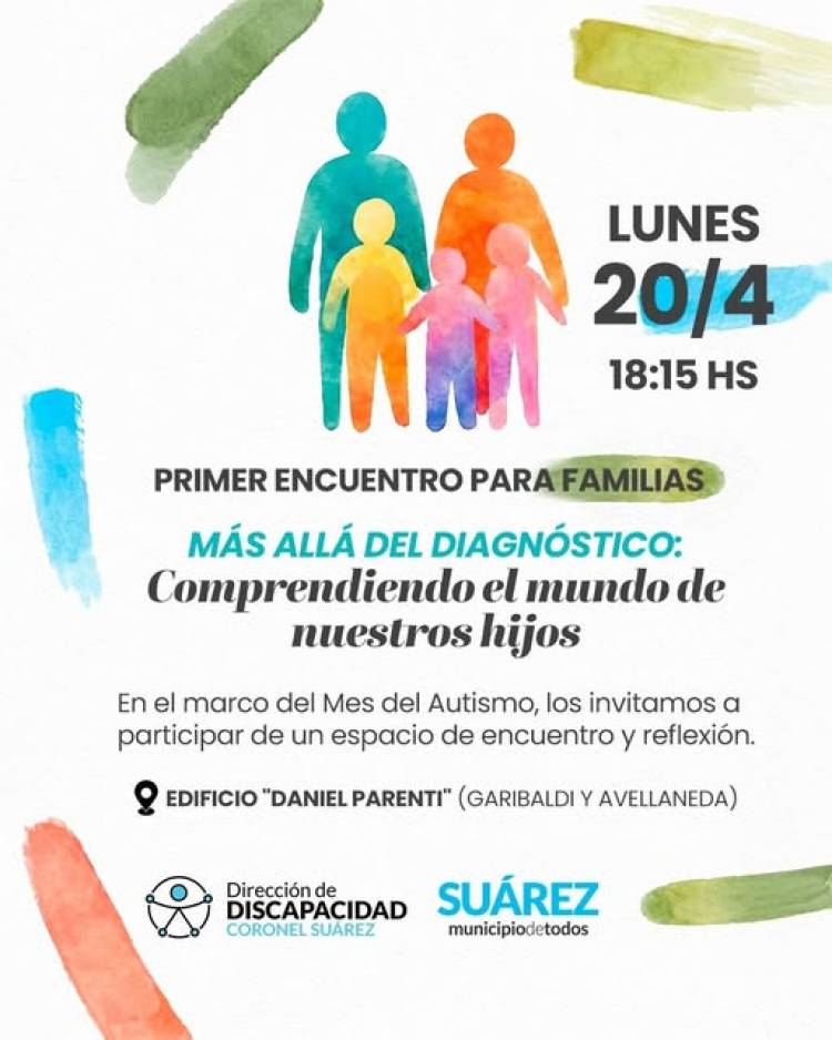 En el marco del mes del Autismo: 1er encuentro para familias