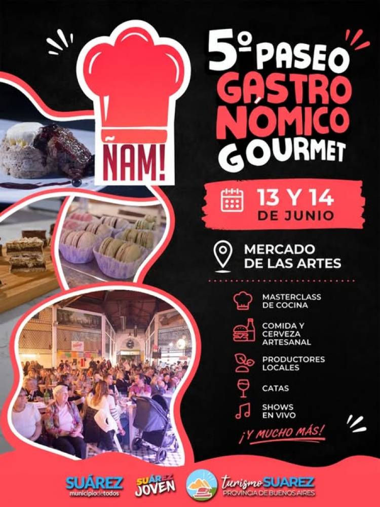 ¡Vuelve ÑAM, el Paseo Gastronómico Gourmet que celebra los sabores de Coronel Suárez!