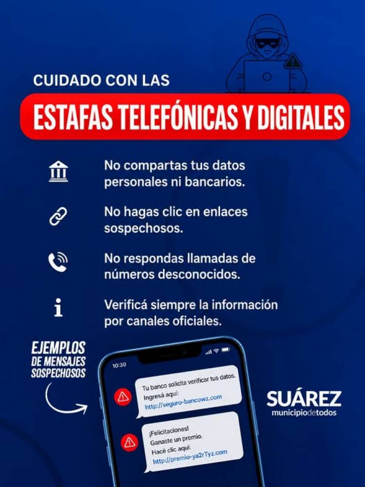 Alerta por estafas telefónicas y digitales: cómo prevenirse y evitar ser víctima
