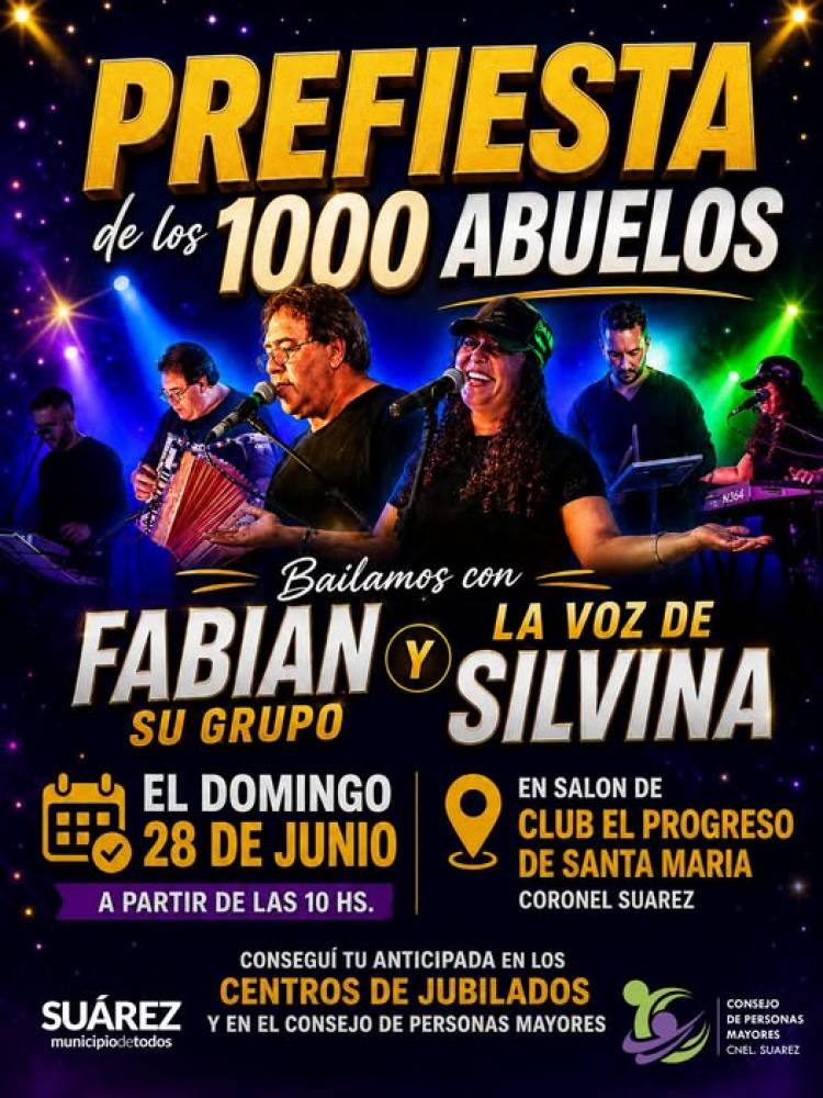 Todo listo para la Pre Fiesta de los 1000 Abuelos