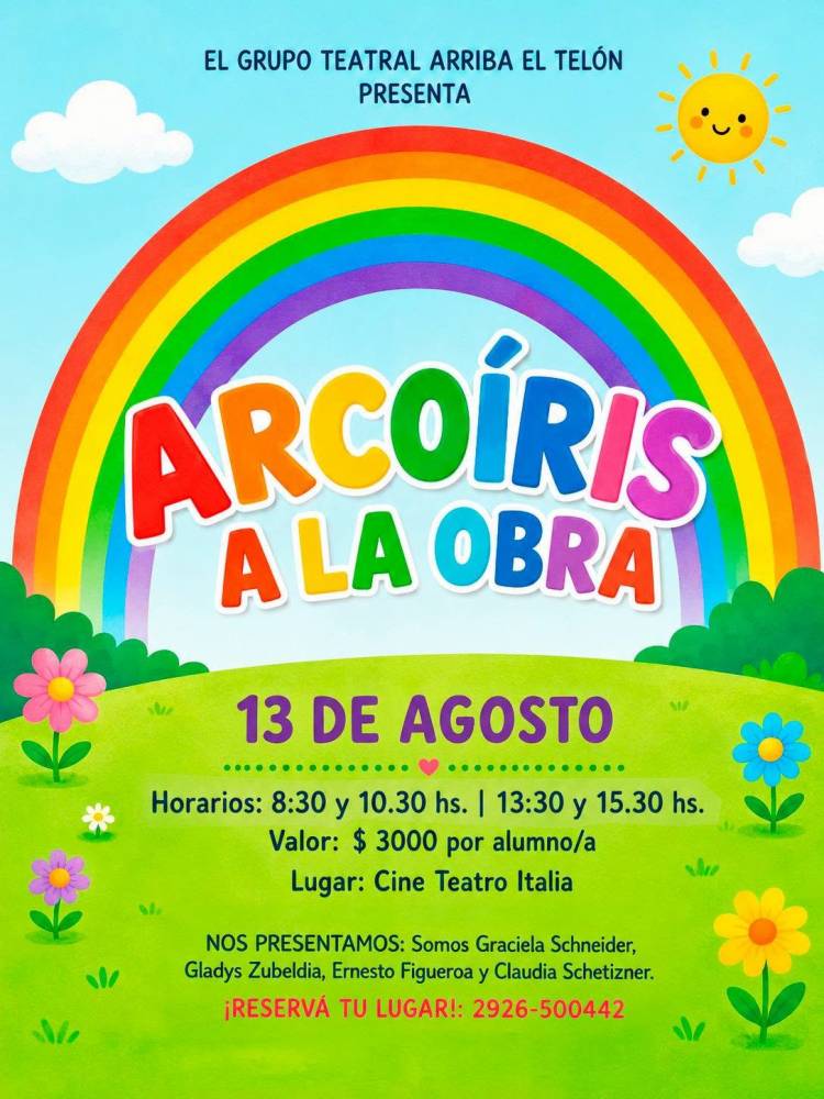 El grupo de teatro "Arriba el Telón" presenta... "Arco Iris a la Obra"