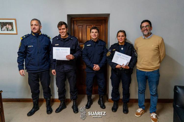 Reconocimiento a efectivos policiales por su compromiso con la seguridad de Coronel Suárez