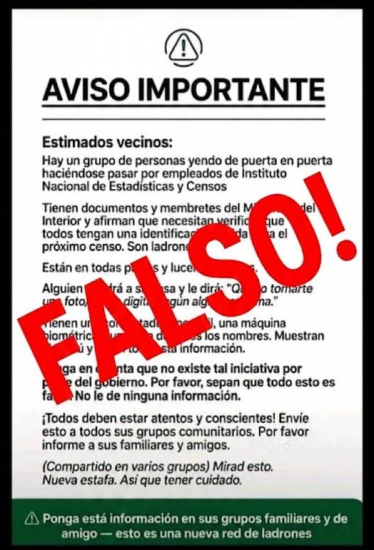  INFORMACIÓN IMPORTANTE A LA COMUNIDAD