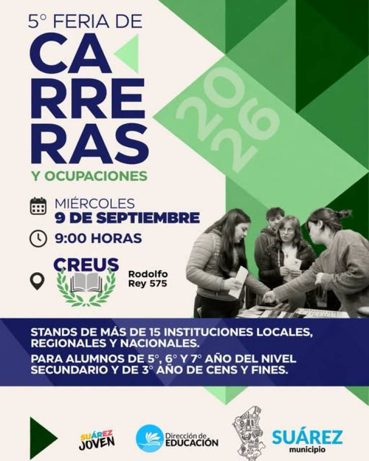 El futuro universitario tiene fecha: Feria de Carreras 2026 en CREUS