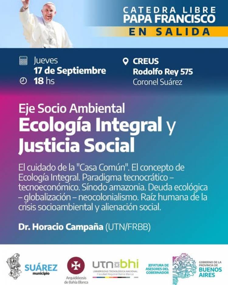 CREUS invita a la charla abierta | Cátedra libre Papa Francisco