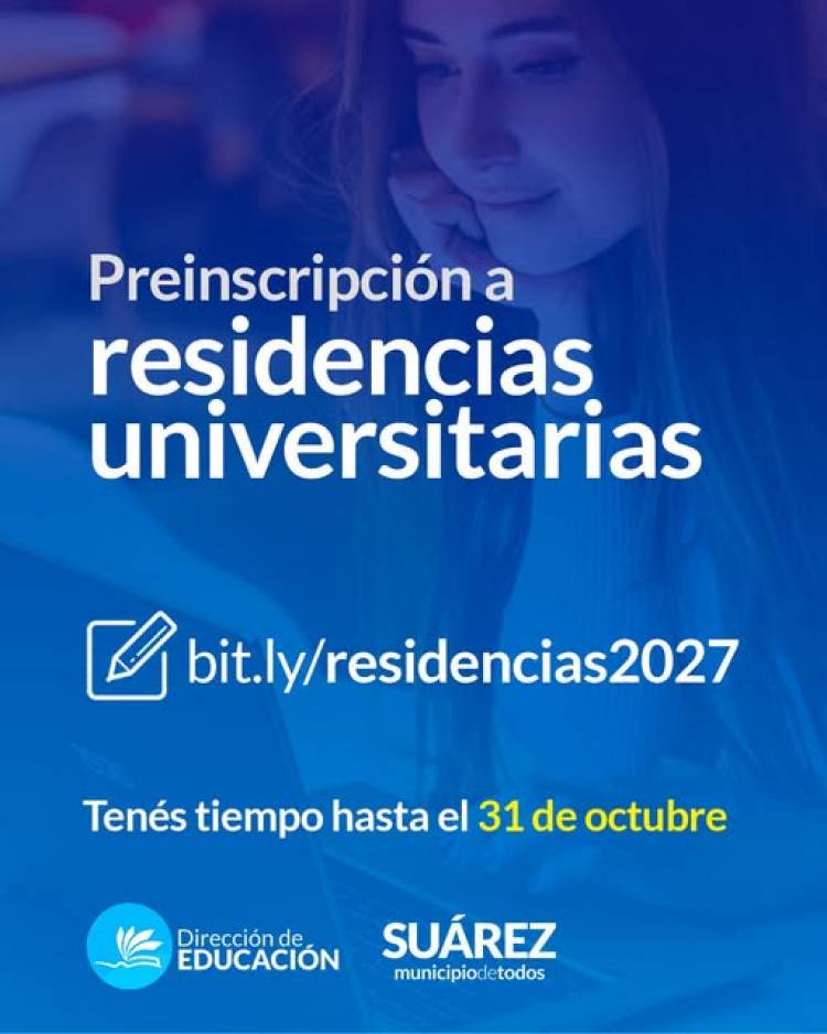Convocatoria a inscripción para las Residencias Municipales