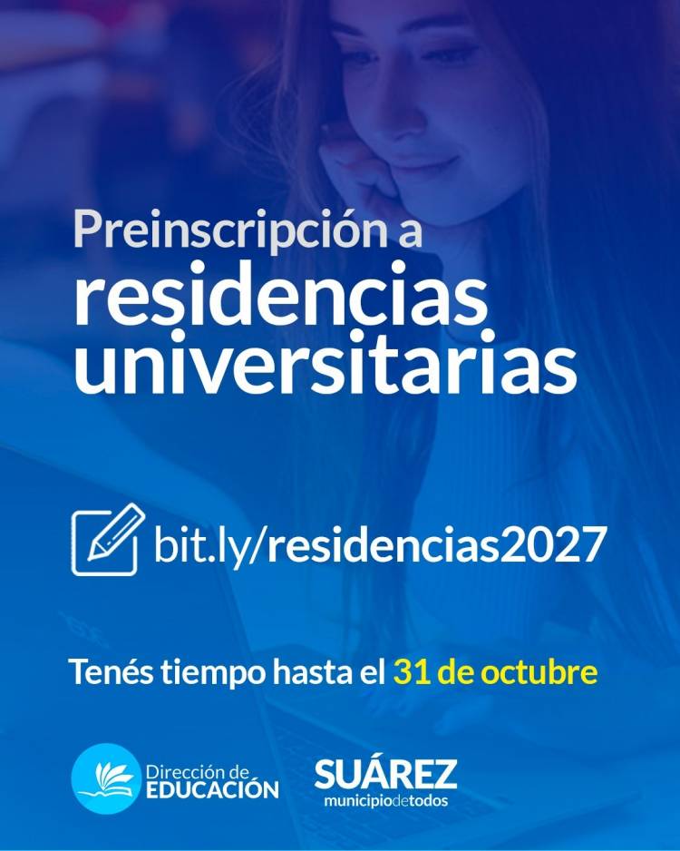 Convocatoria a inscripción para las Residencias Municipales