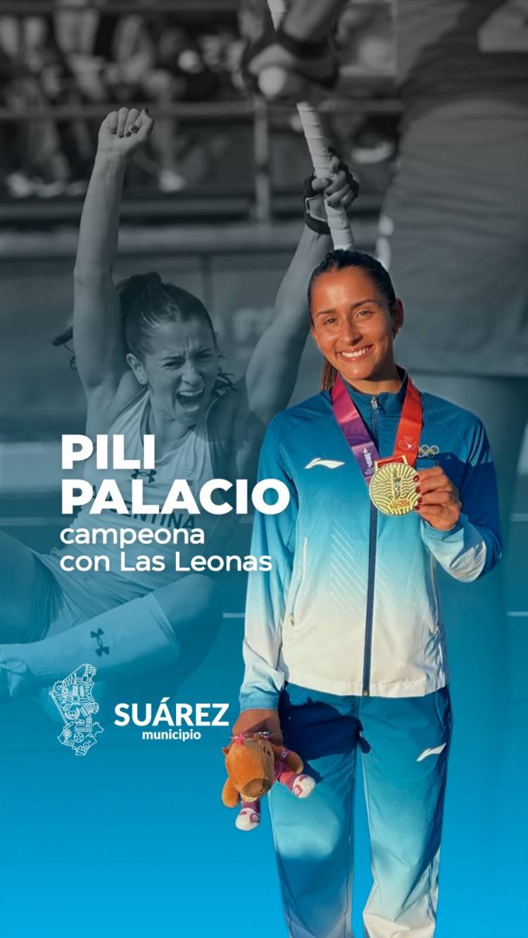 Orgullo suarense: Pili Palacio, campeona con Las Leonas