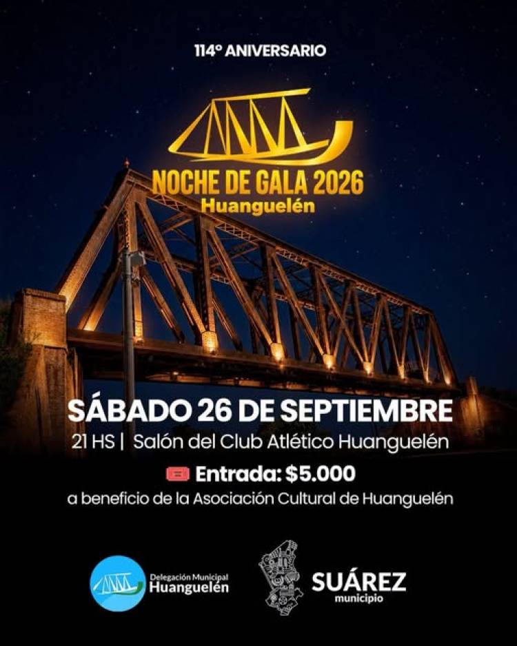 Huanguelén se viste de Gala para celebrar su 114° aniversario