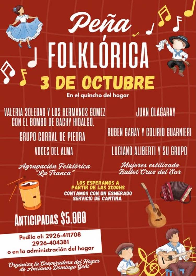 GRAN PEÑA FOLKLÓRICA EN EL HOGAR DE ANCIANOS DOMINGO GOÑI