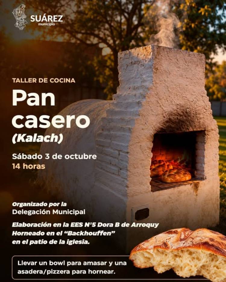 Kerb en Santa Trinidad: volver a las tradiciones con la elaboracón de pan casero "Kalach"