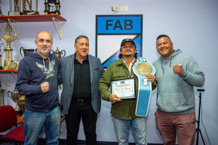 En la Federación Argentina de Box recibieron la visita del Chino Maidana