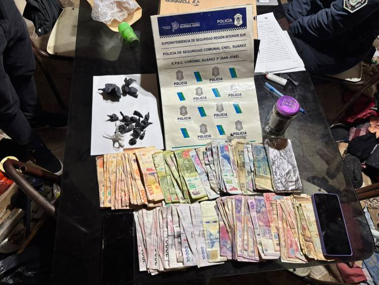2 aprehendidos en allanamientos por infraccion a la ley de drogas