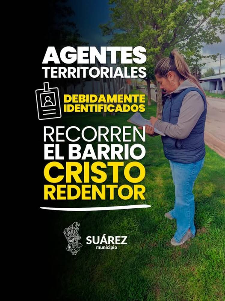  ¡Los agentes territoriales llegan al barrio Cristo Redentor!